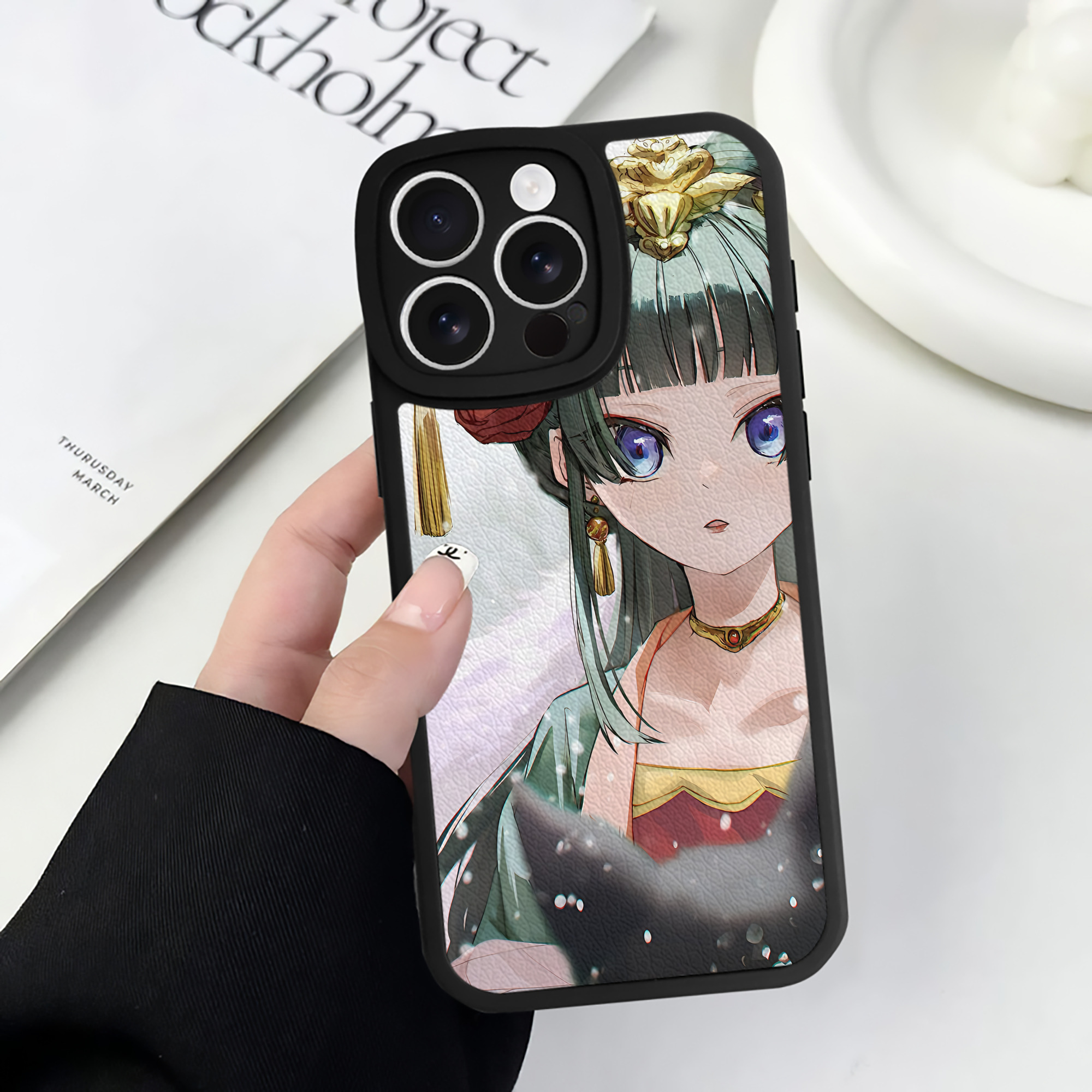 薬屋のひとりごと The Apothecary Diaries 【iPhone 16シリーズ対応】シリコンスマホケース（レザー調） 材質：シリコン